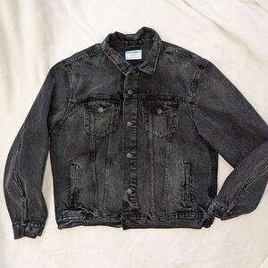 Men's Black Denim Jacket Size XL